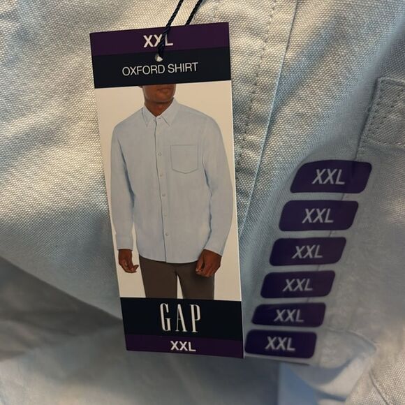 New Gap XXL button down shirt Oxford - Picture 4 of 5